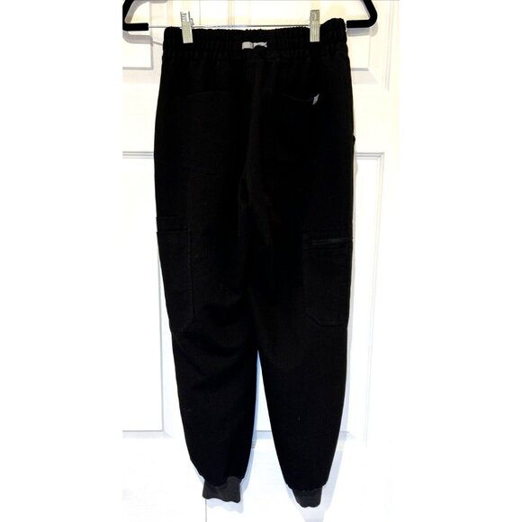 Figs Women Scrub Pants XS Black Jogger Stretch Technical Medical Drawstring - Picture 7 of 12